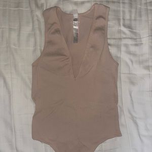 Urban Outfitters seamless plunge neck bodysuit